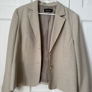 Black Label Evan-Picone cream blazer suit jacket size 18